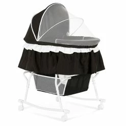 Best Pirce 😍 Dream On Me Lacy 2-in-1 Portable Bassinet In Black 🥰