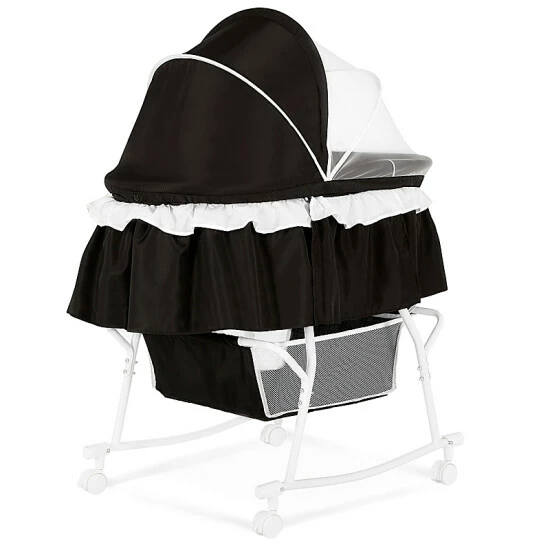 Best Pirce π Dream On Me Lacy 2-in-1 Portable Bassinet In Black π₯° - Image 9
