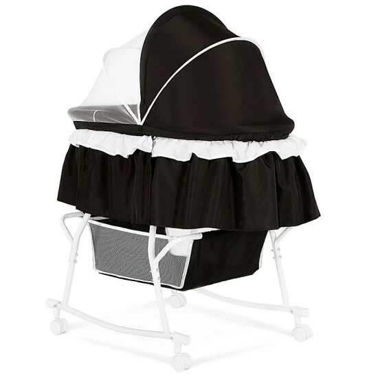 Best Pirce π Dream On Me Lacy 2-in-1 Portable Bassinet In Black π₯° - Image 11