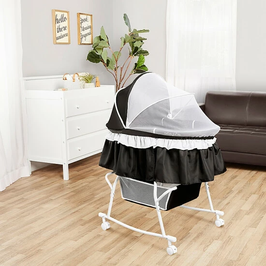 Best Pirce π Dream On Me Lacy 2-in-1 Portable Bassinet In Black π₯° - Image 13