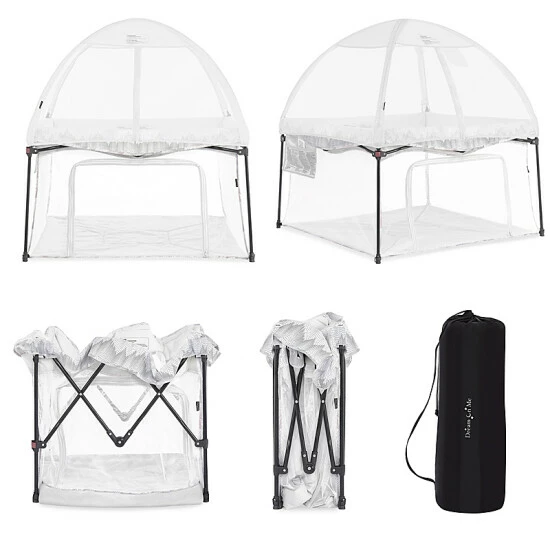 Buy β Dream On Me Ziggy Playard With Canopy Black/white 𧨠- Image 9