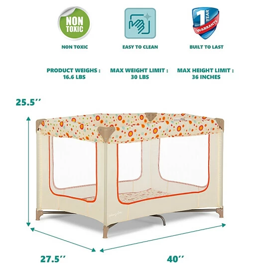 Promo π Dream On Me Zodiak Portable Playard Grey/pink π― - Image 3