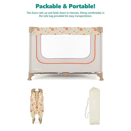 Promo π Dream On Me Zodiak Portable Playard Grey/pink π― - Image 4