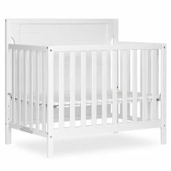 Outlet ✔️ Dream On Me Bellport 4-in-1 Convertible Mini Crib White 😍