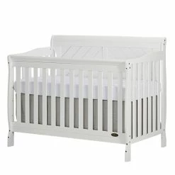 Hot Sale 🌟 Dream On Me Ashton 4-in-1 Convertible Crib In White 🌟