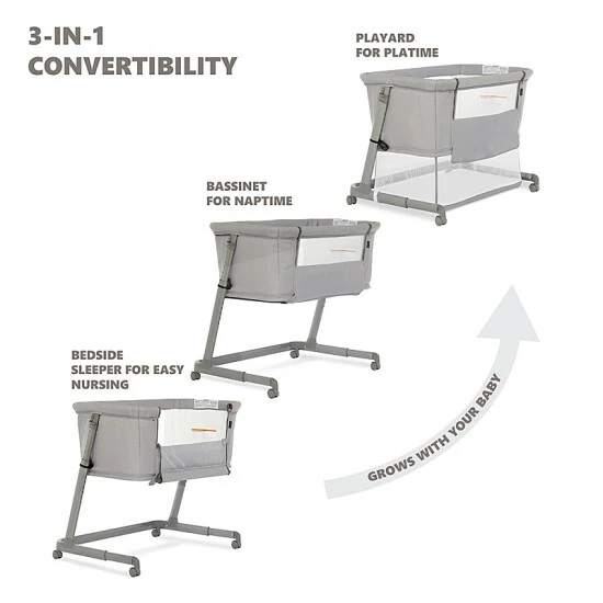 Wholesale π₯° Dream On Me Waves Bassinet, Bedside Sleeper And Playard Light Gray π - Image 17