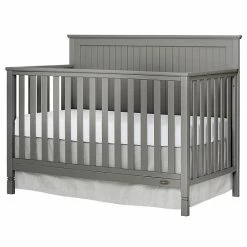 Best deal 🔥 Dream On Me Alexa 4-in-1 Convertible Crib In Storm Grey 👏