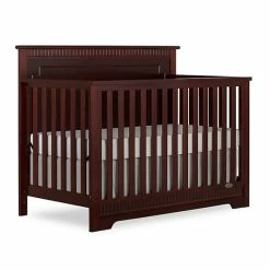 Best Pirce ✔️ Dream On Me Morgan 5-in-1 Convertible Crib In Cherry White ✔️