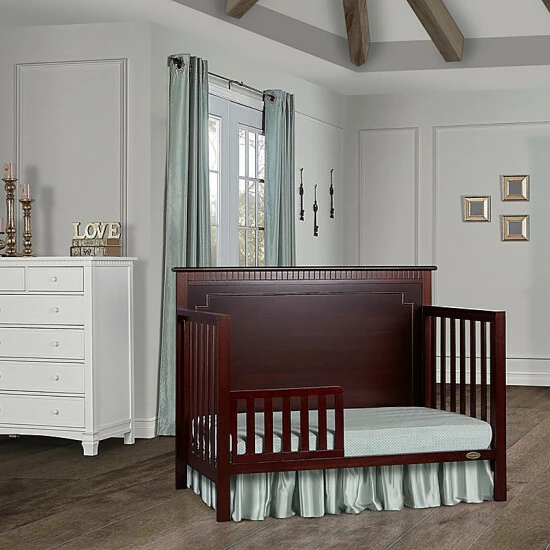 Best Pirce ✔️ Dream On Me Morgan 5-in-1 Convertible Crib In Cherry White ✔️ - Image 2