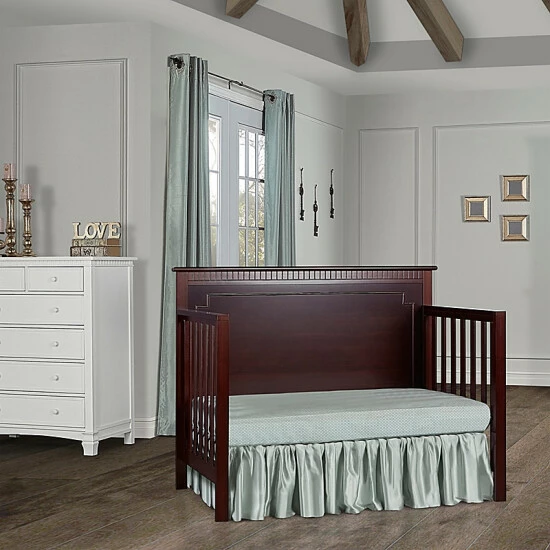 Best Pirce ✔️ Dream On Me Morgan 5-in-1 Convertible Crib In Cherry White ✔️ - Image 3