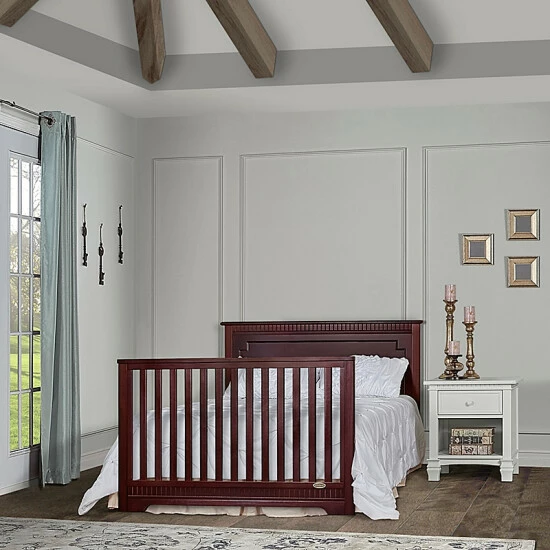 Best Pirce ✔️ Dream On Me Morgan 5-in-1 Convertible Crib In Cherry White ✔️ - Image 4